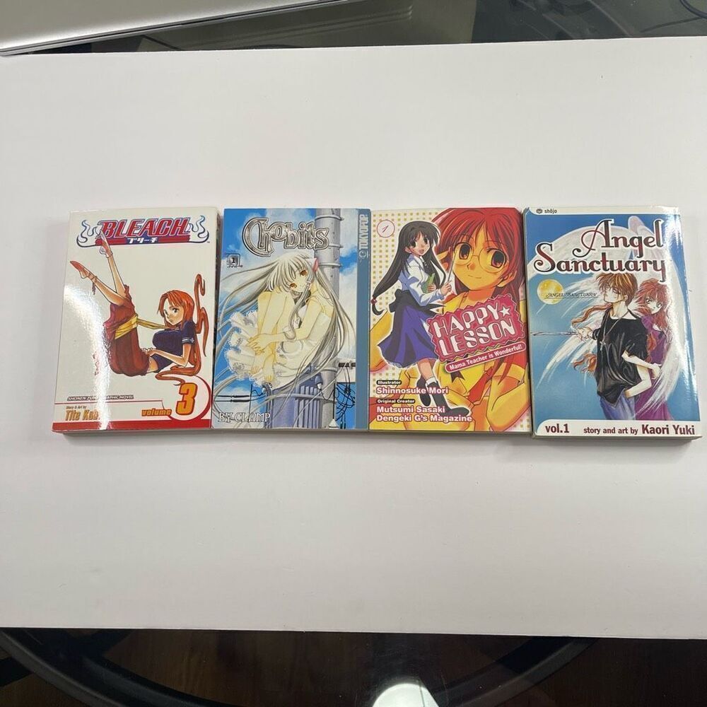 Manga Lot Bleach 3 Angel Sanctuary 1 Chobits 1 Happy Lesson 1 Tokyopop Shojo Sho